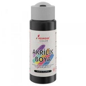 Siyah Akrilik, 60 ml, Yüksek Kalite
