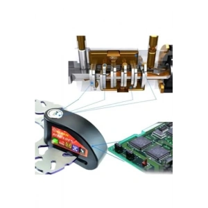 Siyah Alarmlı Disk Kilidi - 110 Db Hatırlatma Kablosu İle