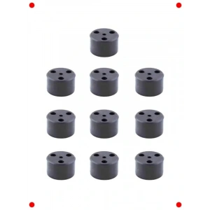 Siyah  Ayak Yükseltici Seti (10 Adet, 3.7 cm)