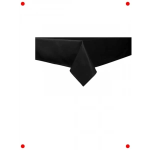 Siyah Düz Masa Örtüsü - 150x250 cm