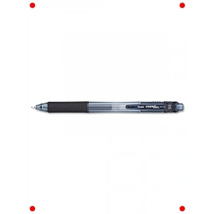 Siyah İnce Uçlu Sıvı Jel Tükenmez Kalem 0.25mm