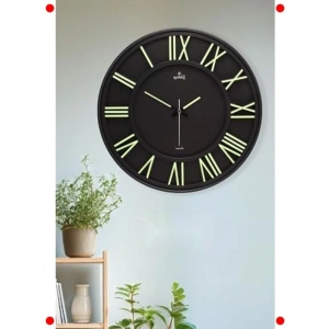 Siyah Kadranlı Roma Rakamlı Duvar Saati 42 cm