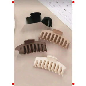 Siyah & Kahve Mandal Toka Seti - 4 Adet (11 CM)