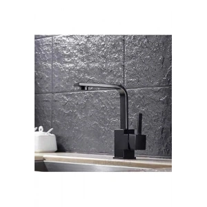 Siyah Kare T-x Lavabo, Modern Tasarım