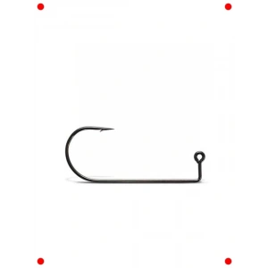 Siyah Nikel Keskin Uçlu Jig Olta İğne Seti (10 Adet)