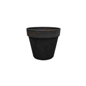 Siyah Plastik Saksı 25x23 cm