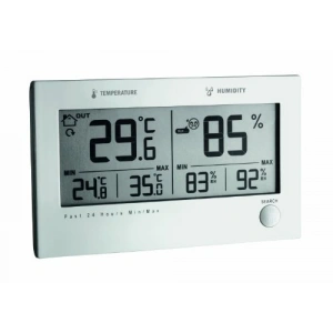 Siyah Renkli Twin Telsiz Termometre Nem Ölçer