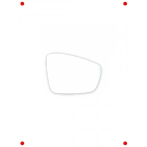 Sol Isıtmalı Dış  Ayna Camı (Belirtilen Model)