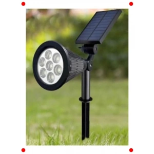 Solar Kazıklı Bahçe & Çim Aydınlatma | 7W, Gün Işığı LED