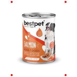 Somon Parça Etli Soslu Yetişkin Köpek Yaş Mama (12x400g)