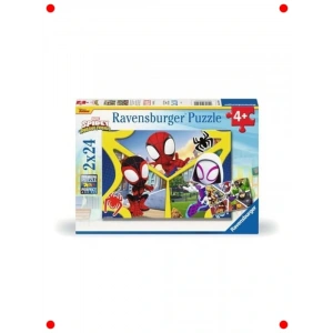 Spidey Temalı 2x24 Parça Çocuk Puzzle