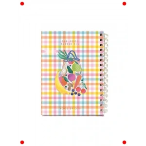 Spiralli Yemek Defteri, Meyve Desenli