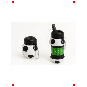 Spor Topu Şekilli Katlanabilir Silikon Matara 0.5L