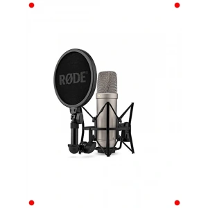 Stüdyo Kalitesinde Gümüş Renk Kondenser Mikrofon