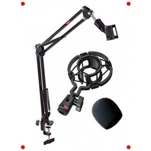Stüdyo Mikrofon Seti: Stand, Şok Tutucu, Sünger