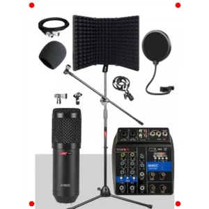 Stüdyo Mikrofon ve Mikser Kayıt Paketi