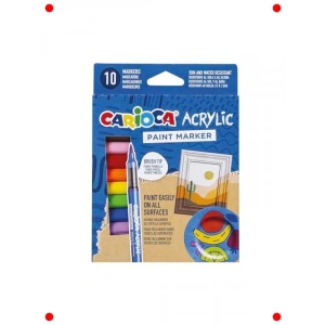 Su Bazlı Akrilik Fırça Uçlu Kalem Seti - 10lu