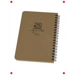 Su Geçirmez Spiral Not Defteri, Taba Kapak, 10x18 cm