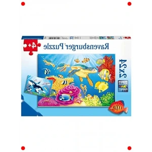 Sualtı Dünyası Yapbozu - 2x24 Parça Çocuk Puzzle