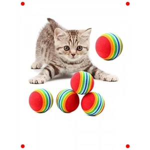 Sünger Çiğneme ve Oyun Topları (4 Adet) - Kedi & Köpek