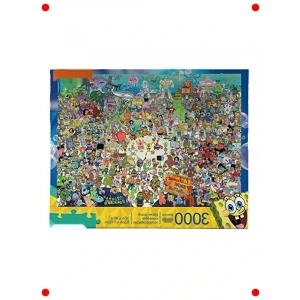 Sünr Bob Temalı Dev Yapboz - 3000 Parça Eğlence