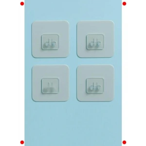 Süper Güçlü Yapışkanlı Askı Seti (4 Adet) - Delmesiz