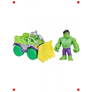 Süper Kahraman Araç ve Figür Seti - Hulk