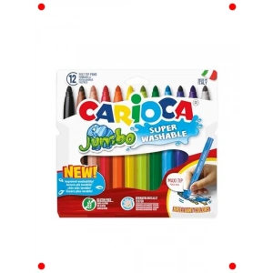 Süper Yıkanabilir Jumbo Keçeli Kalem Seti (12 Renk)