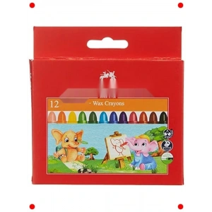 Süper Yıkanabilir Jumbo Mum Boya Seti, 12 Canlı Renk