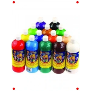 Süper Yıkanabilir Kırmızı Tempera Suluboya (1000 ml)