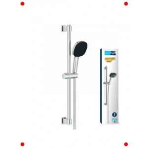 Sürgülü Duş Seti - 2 Akışlı El Duşu, Krom