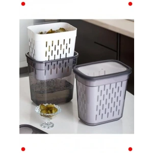 Süzgeçli Çok Amaçlı Dikdörtgen Saklama Kabı - 2 Litre