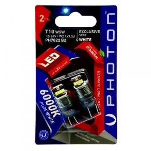 T10 W5W 12-24V 4+4+4 Led Ampul - 2li Blister Ambalaj