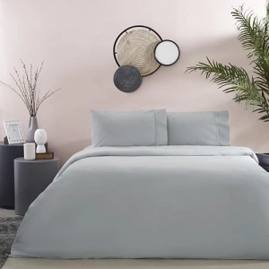 TAÇ Ranforce Basic Stant Pamuk Nevresim Takımı, Antrasit, Queen Size