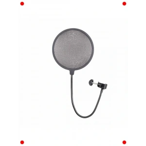 Takılabilir Mikrofon Pop Filtr, Siyah