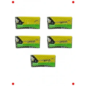 Takviyeli Desenli Siyah Mağaza Poşeti - 26x38 cm