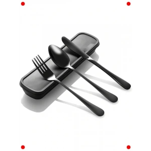 Taşınabilir Paslanmaz Çelik Çatal Bıçak Kaşık Seti