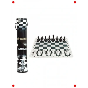 Taşınabilir Rulo Satranç Takımı - Kutulu
