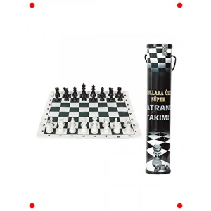 Taşınabilir Rulo Satranç Takımı - Kutulu