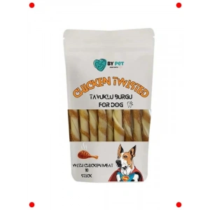 Tavuklu Burgu Köpek Ödülü – 10 Adet Çubuk