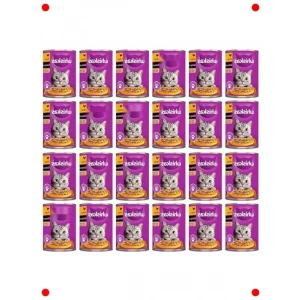 Tavuklu Yetişkin Kedi Yaş Mama (24x400gr)