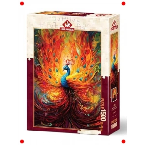 Tavuskuşu Desenli 1500 Parça Sanat Yapbozu