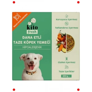 Taze Dana Etli Köpek Yemeği - 250 gr