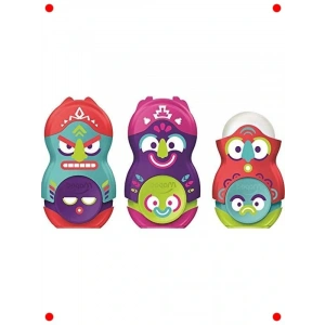 Tek Delikli Kalemtıraş ve Silgi Seti - Canlı Renk