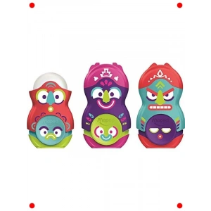 Tek Delikli Kalemtıraş ve Silgi Seti - Canlı Renk