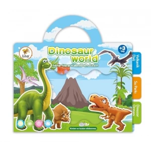 Tekrar Kullanılabilen Dinozor Temalı Sticker Seti ile Eğlence