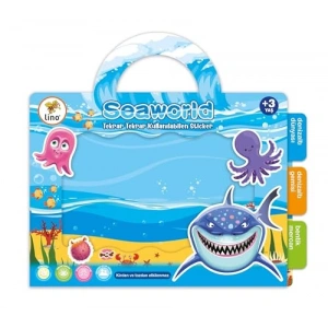 Tekrar Kullanılabilen Sticker Seti, Seaworld Temalı