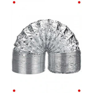 Telli Esnek Dmbaz Baca Aspiratör Borusu 150 Cm