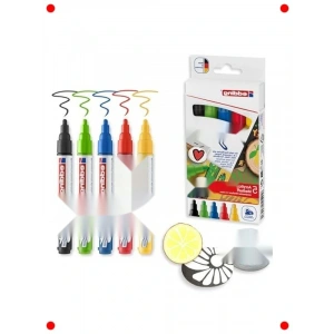 Temel Renk Akrilik Markör Seti (5li)