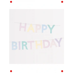 Tırtıklı  Doğum Günü Asma Süsü